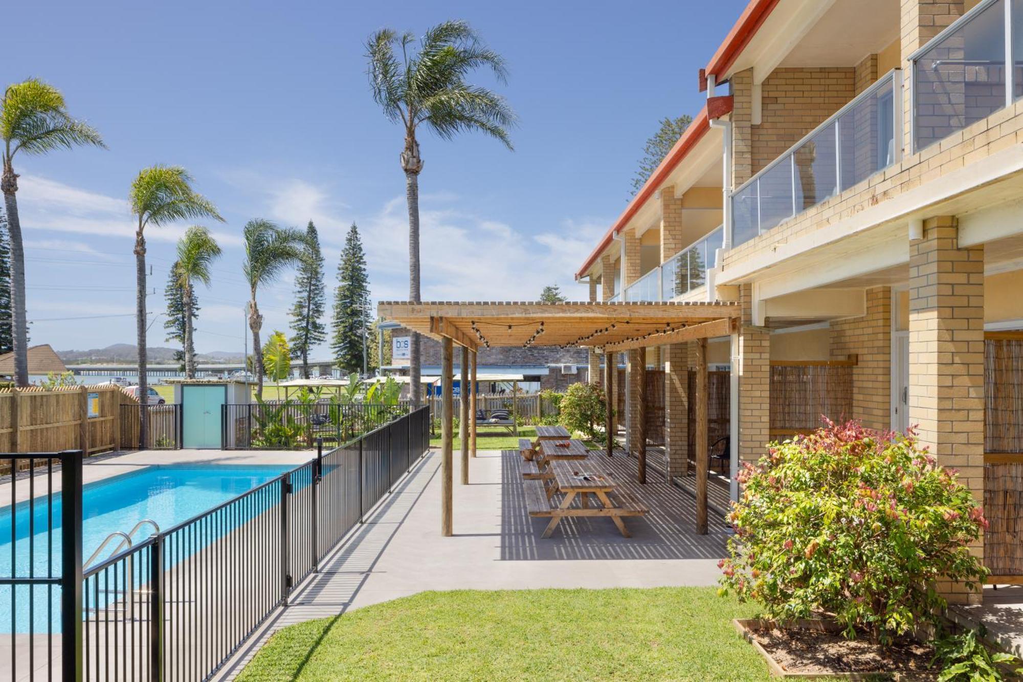 South Pacific Palms Motor Inn Tuncurry Zewnętrze zdjęcie