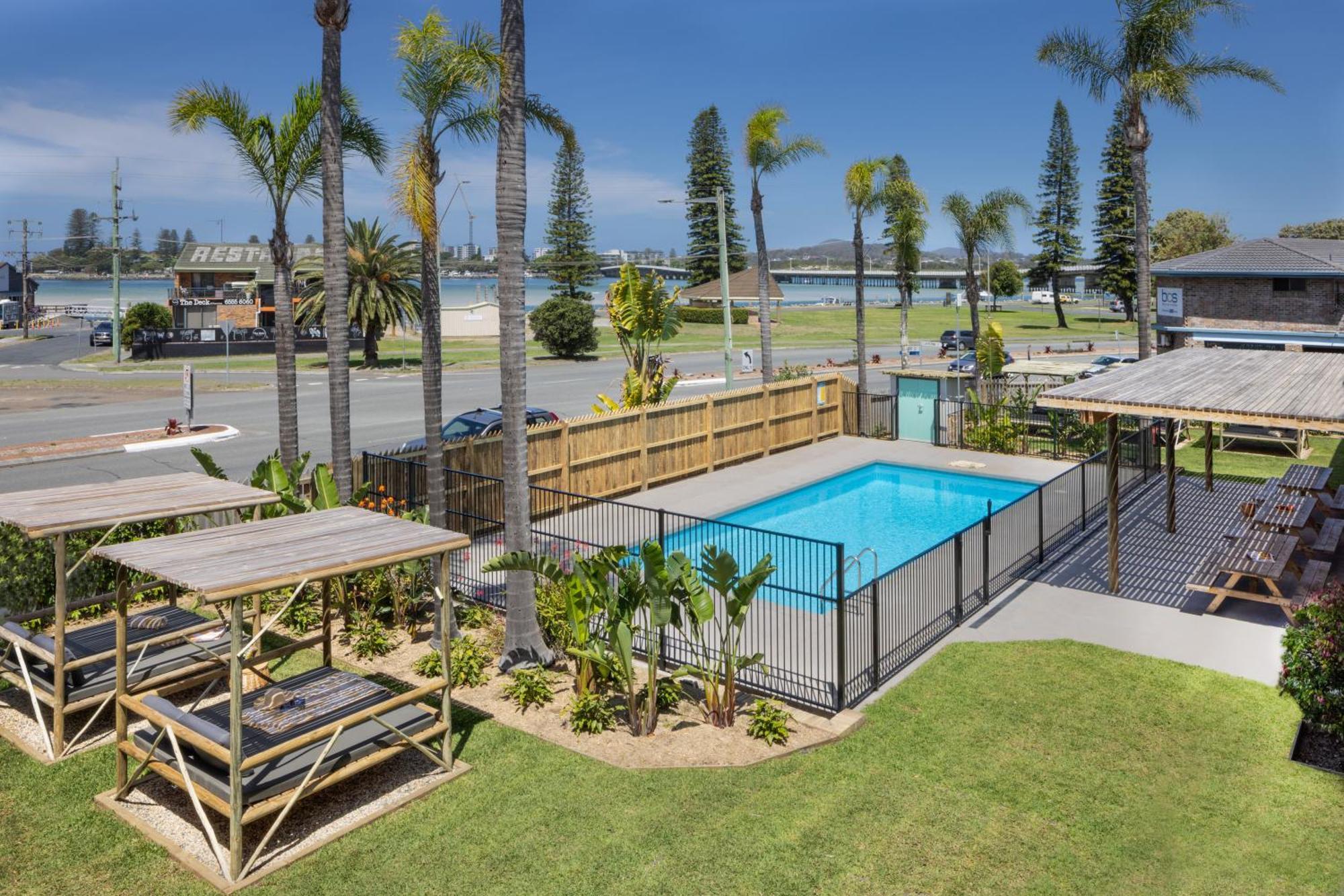 South Pacific Palms Motor Inn Tuncurry Zewnętrze zdjęcie
