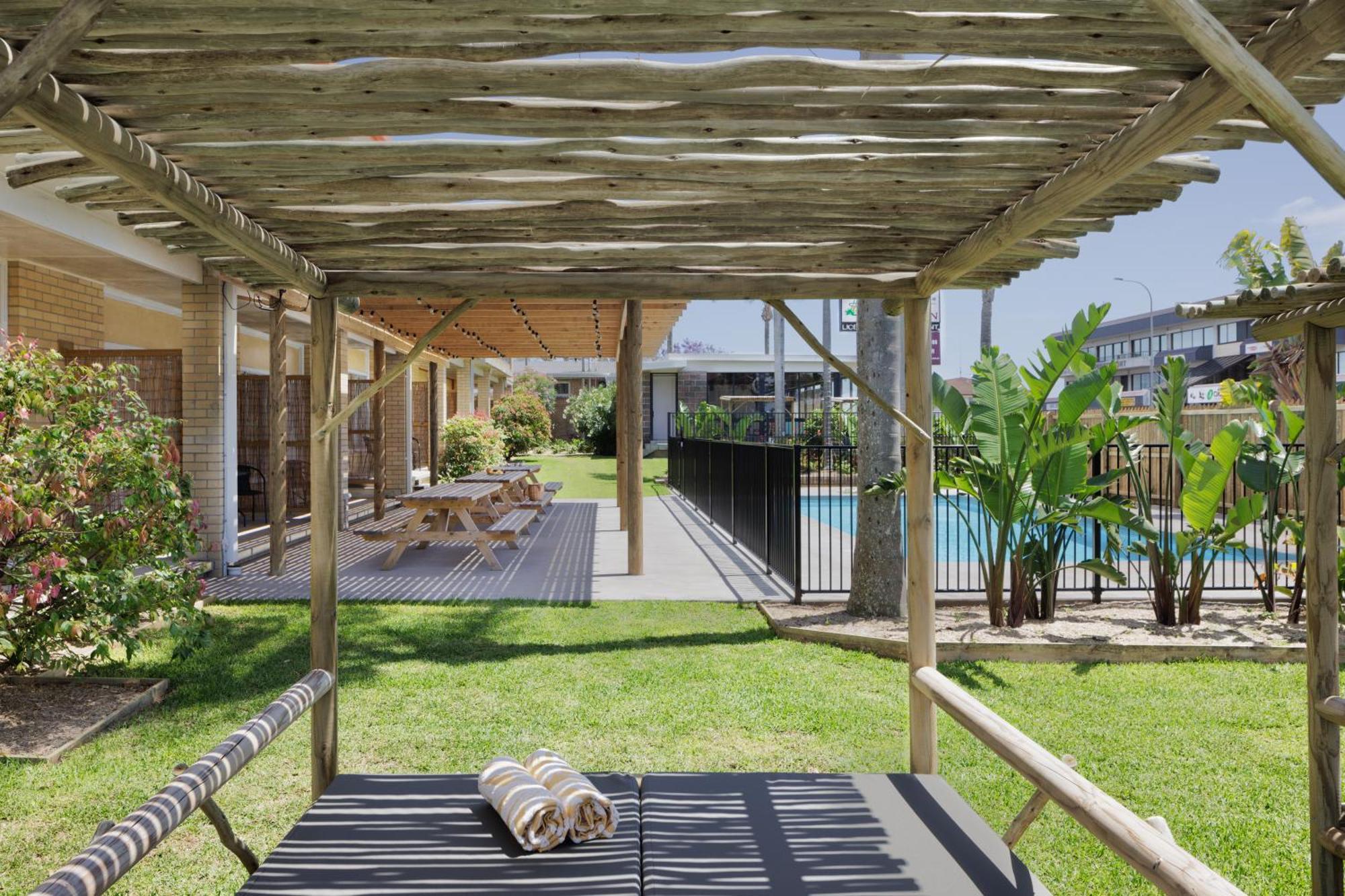 South Pacific Palms Motor Inn Tuncurry Zewnętrze zdjęcie